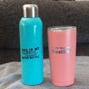 Water bottle & tumbler from Smarta** & Sass